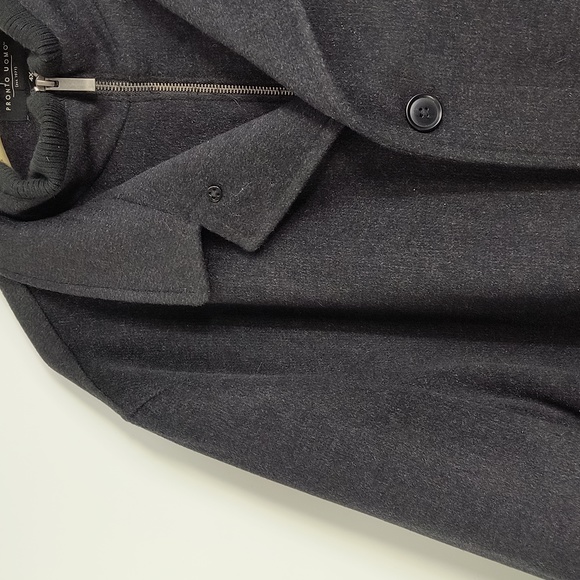 Pronto Uomo lined black heavy winter coat-sz 4X - Picture 3 of 8